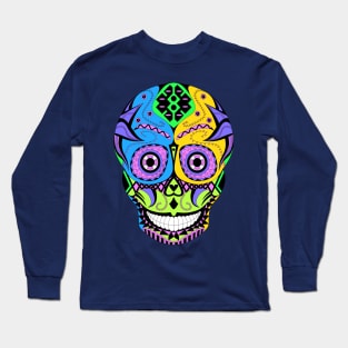 kawaii wrestling skull mask ecopop Long Sleeve T-Shirt